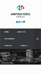 Mobile Screenshot of ambitiouspeoplegroup.com
