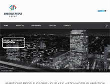 Tablet Screenshot of ambitiouspeoplegroup.com
